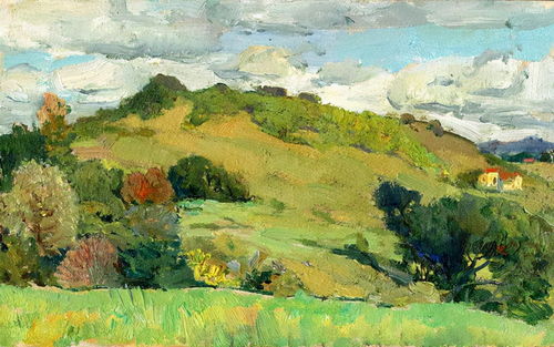 凈化心靈的視覺詩篇——談楊鳴山風景寫生油畫的審美價值